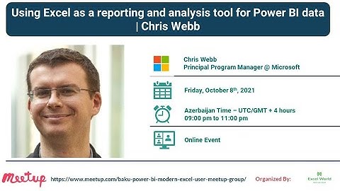 Using Excel as a reporting & analysis tool for Power BI data | Chris Webb