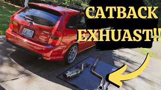 Installing Exhaust on Turbo Protege5!