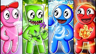 NEW RAINBOW FRIENDS 2 ANIMATION: NEW ELEMENTAL HEROES  POWER OF RAINBOW?! | Blue Happy TDC