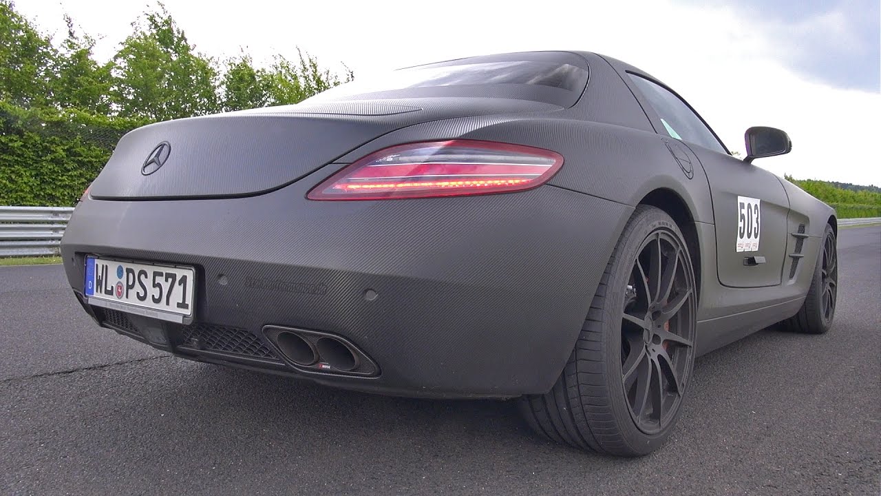 Mercedes Benz Sls Amg W Akrapovic Exhaust Lovely Sounds Youtube