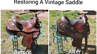 How to Restore a Vintage Circle Y Saddle that has spent a few years in the barn