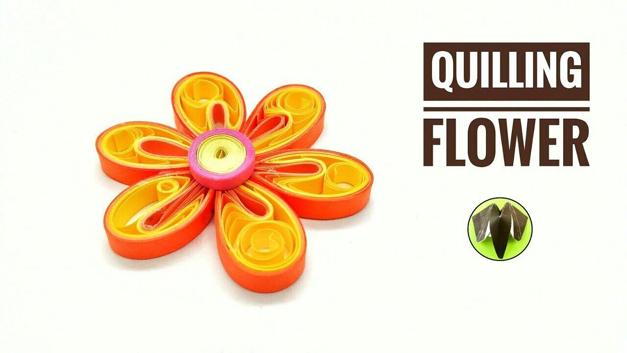 Easy Quilling Flower DIY Tutorial 855 YouTube