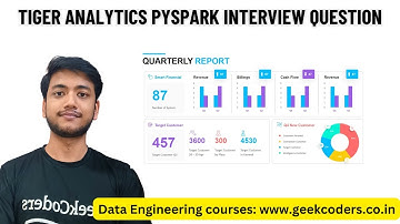 Tiger Analytics PySpark Interview Question | Data Engineering Course |