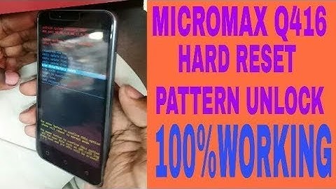 Micromax Q416 Hard Reset || Micromax Q416 hard reset, forgote pattern lock problem