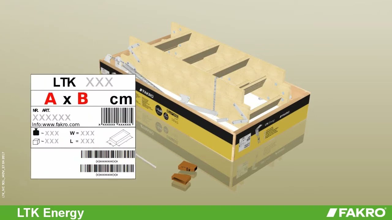 Scara pod FAKRO LTK Energy –  Instrucțiuni de montaj