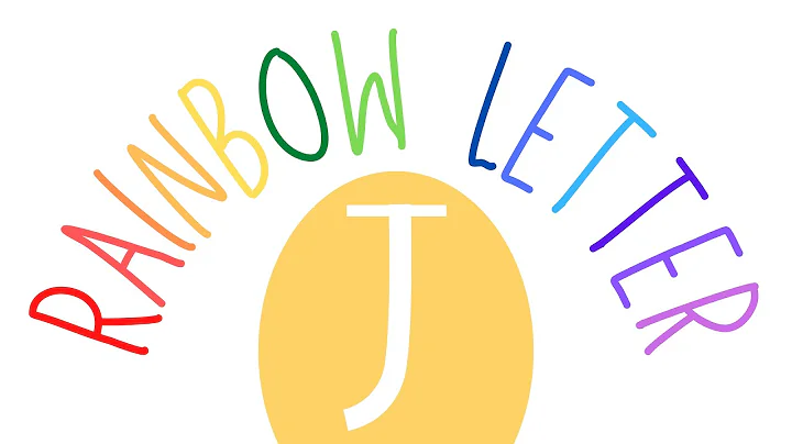 Learn to Write | Capital Letter J | Rainbow Letters for Kids