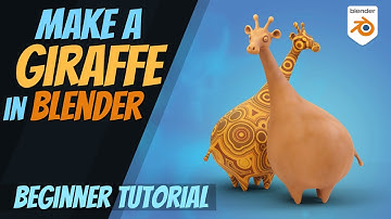 Make A Giraffe In Blender - Beginner Sculpting Tutorial