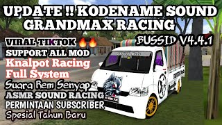 VIRAL TIKTOK !! KD SOUND RACING GRANDMAX FULL SYSTEM UPDATE || BUSSID V4.4.1 || SUPPORT ALL MOD