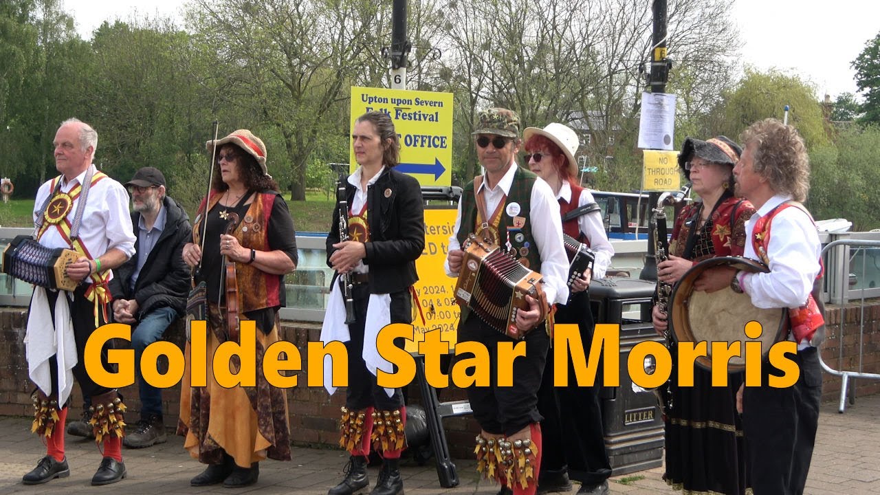 Golden Star Morris dance "Upton Upon Severn Hanky Dance" at Upton upon