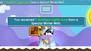 I GOT NORTHEN LIGHT AURA??!! | Growtopia GACHA Winterfest 2021