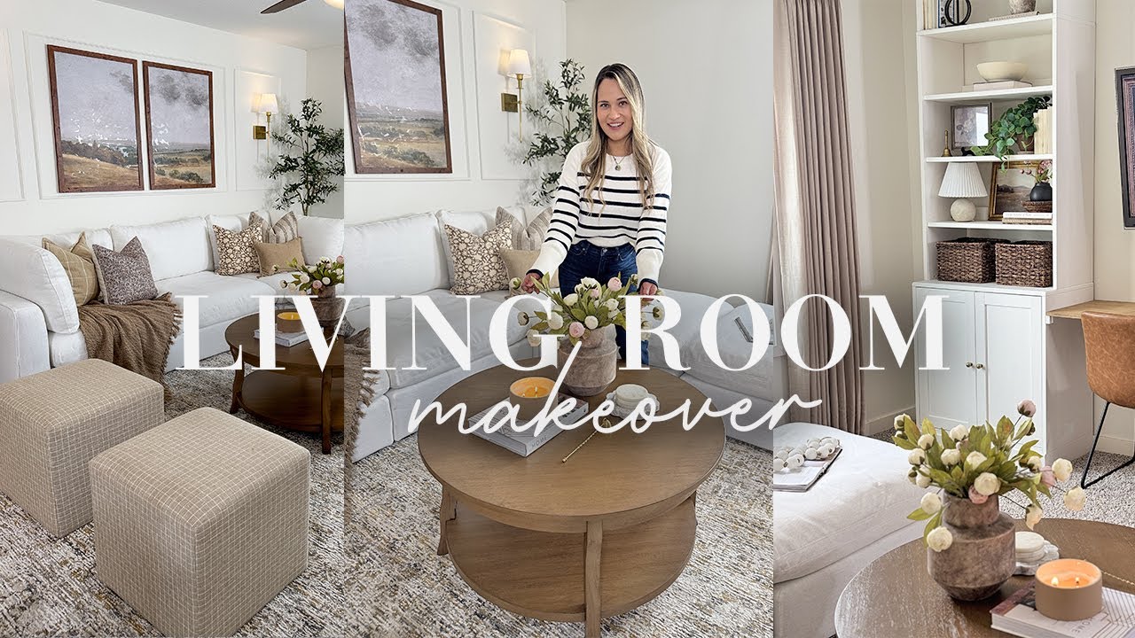 EXTREME LIVING ROOM/LOFT MAKEOVER || SPRING DECORATE WITH ME || SPRING DECORATING IDEAS 2025