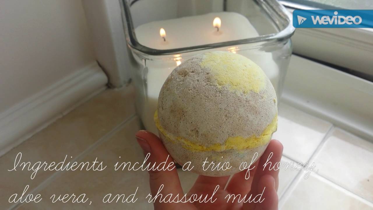 LUSH COSMETICS 'HONEYBEE BATH BOMB' DEMO AND REVIEW + BATH TIME ESSENTIALS