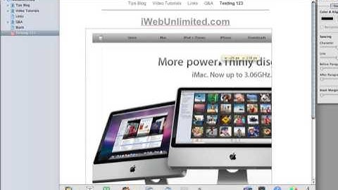 iFrames in iWeb (iWebUnlimited.com)