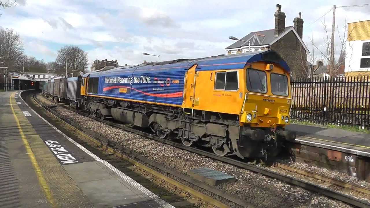 Ex Metronet Renewing the Tube.66721 Passing Crofton Park Working 4O20
