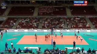 Волейбол ЧЕ Мужчины Россия Словакия 1 8 финала 24 09 2013