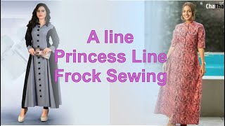 A line frock and Princess line frock sewing