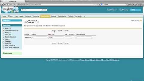 Salesforce and SAP demo