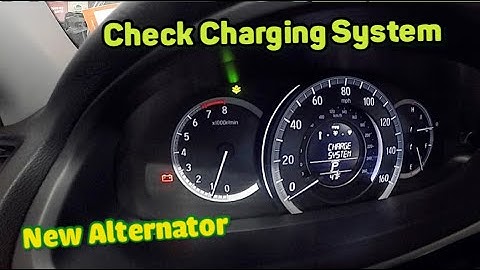 Check charging system Honda Accord with  new alternator part 1 of 2