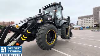 картинка: Обновления 2025 экскаватора-погрузчика Shanmon 388H: АКПП Carraro, JCB каретка, двигатель 110лс.