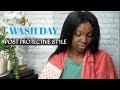Wash day after protective style| April Sunny