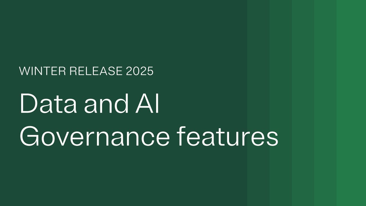 Feature Overview for Data and AI Governance Features in the 202502.1.0 Release