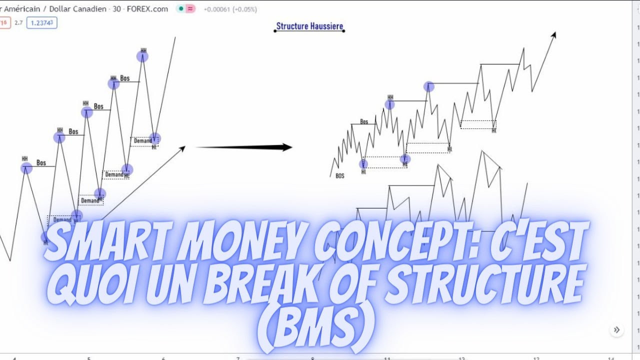 SMART MONEY CONCEPT: c'est quoi un break of structure (BMS) - YouTube