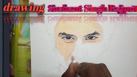 Drawing Sushant Singh Rajput//time lapse video//khairiyat song// #shushant