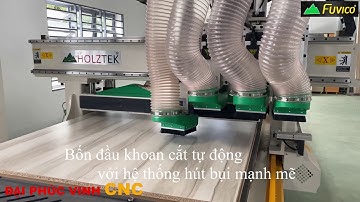 MÁY CNC NESTING 4 ĐẦU HOLZTEK | PRO-R4F. Bốn đầu đỉnh cao là đây!