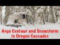 Snowcat Adventure in a Winter Snowstorm of Oregon Cascades