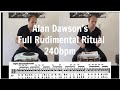 Alan Dawson Rudimental Ritual 240 bpm full