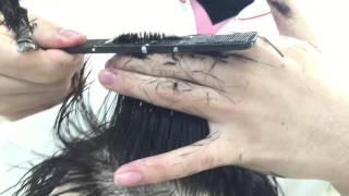 美容師国家試験 レイヤーカット 15分 Youtube