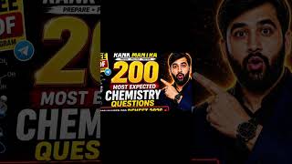"Before RE-NEET 2026 make sure you've solved these 200 Chemistry questions.#neetexam #neetaspirants