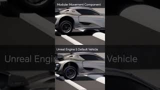 Modular Movement component vs default unreal vehicle #gaming #blender #unrealengine #ue5