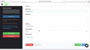Adding a new page to your concrete5.7 site.