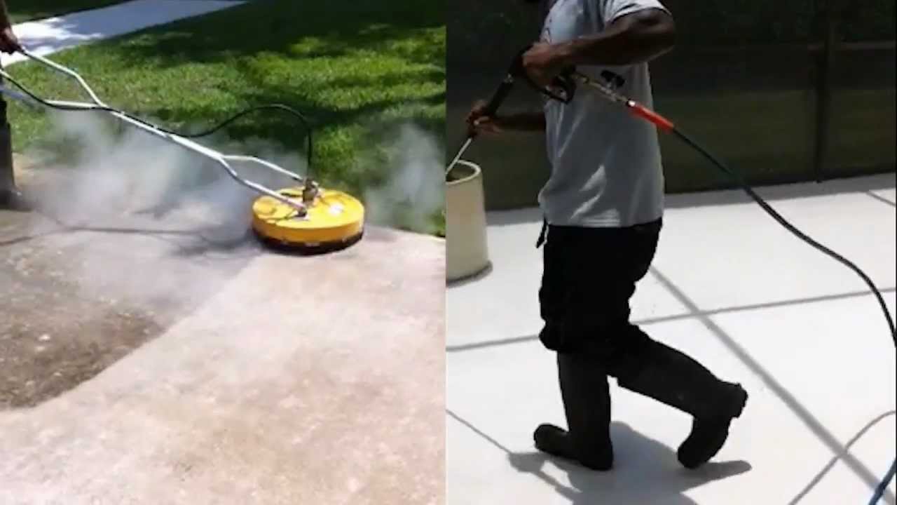 Steam Clean vs Pressure Wash YouTube