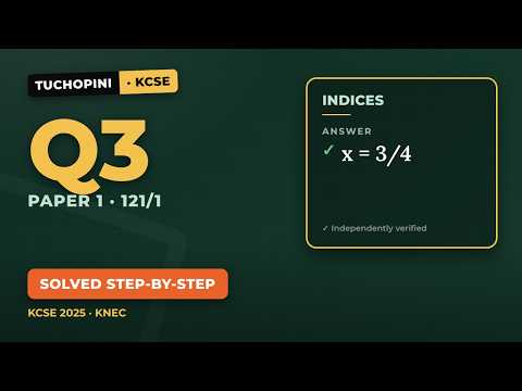 Thumbnail showing an indices equation with 4, 8 and 32 being rewritten as powers of 2 to solve for x.