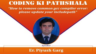 Troubleshooting of an error "please update your includepath" in VSCode | C/C++ Tutorial in Hindi #4