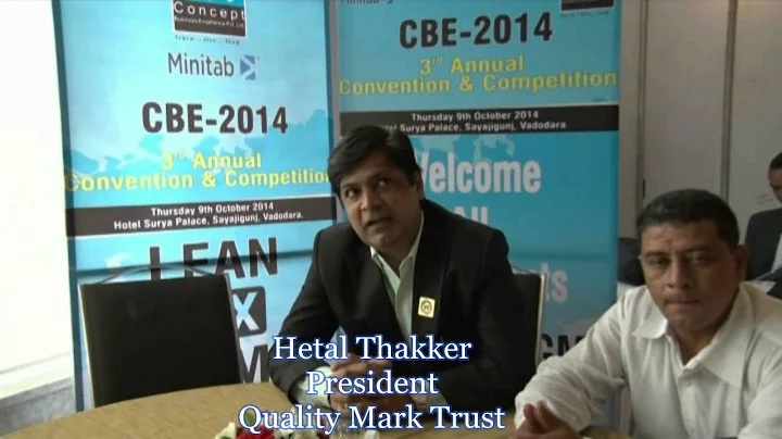 Feedback of Mr. Hetal Thakker-Quality Mark Trust about Convention on Lean Six Sigma-2014