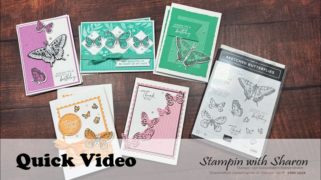 Quick Video - Sketched Butterflies - YouTube