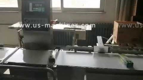 Automatic cosmetic carton box metal detecting weight checking machine with rejector system