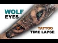 Tattoo Time Lapse - WOLF EYES TATTOO