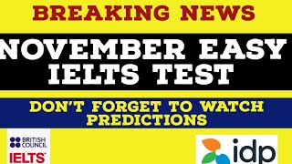 November IELTS Dates 2023 Predictions
