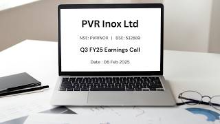 PVR Inox Ltd Q3FY25 Concall Earnings Conference Call Q3 Results 2025 Latest Share News