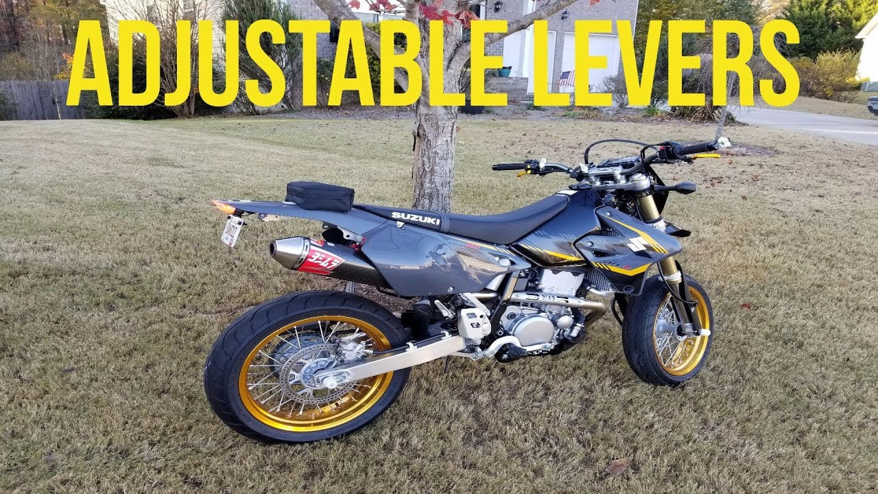 Suzuki DRZ400SM Cheap MZS Adjustable Levers Install YouTube