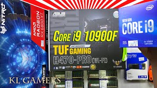 Core i9 10900F ASUS TUF Gaming H470-PRO WiFi RADEON RX6800XT ML360R Gaming PC Build Benchmark