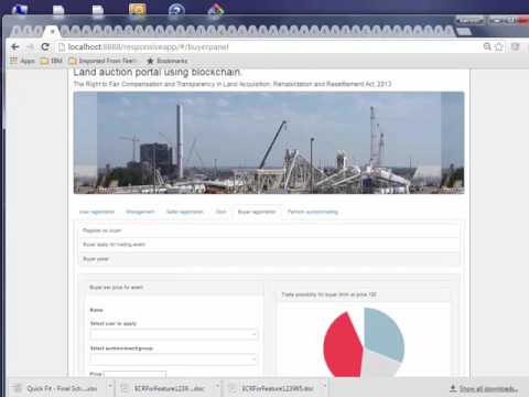 Land auction portal using blockchain prototype