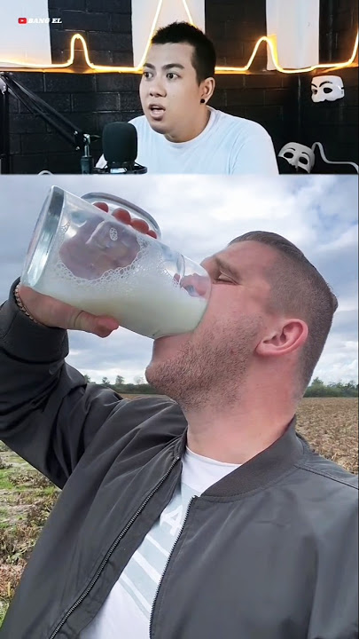 Challenge minum susu gelas besar cepat sekali habis nya #shorts #reactionvideo #fypvideo #eldanboy