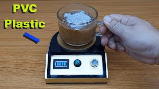 Homemade magnetic stirrer from PVC plastic