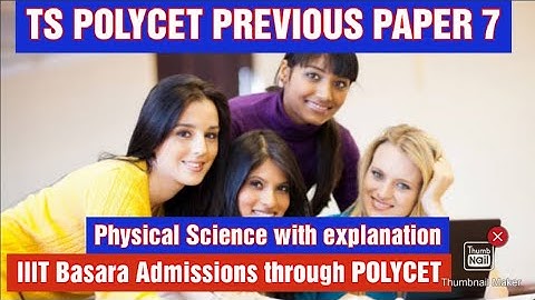 IIIT BASARA ADMISSION TEST PREVIOUS PAPER 7/TS POLYCET PREVIOUS PAPER /RGUKT ADMISSION TEST PRACTICE