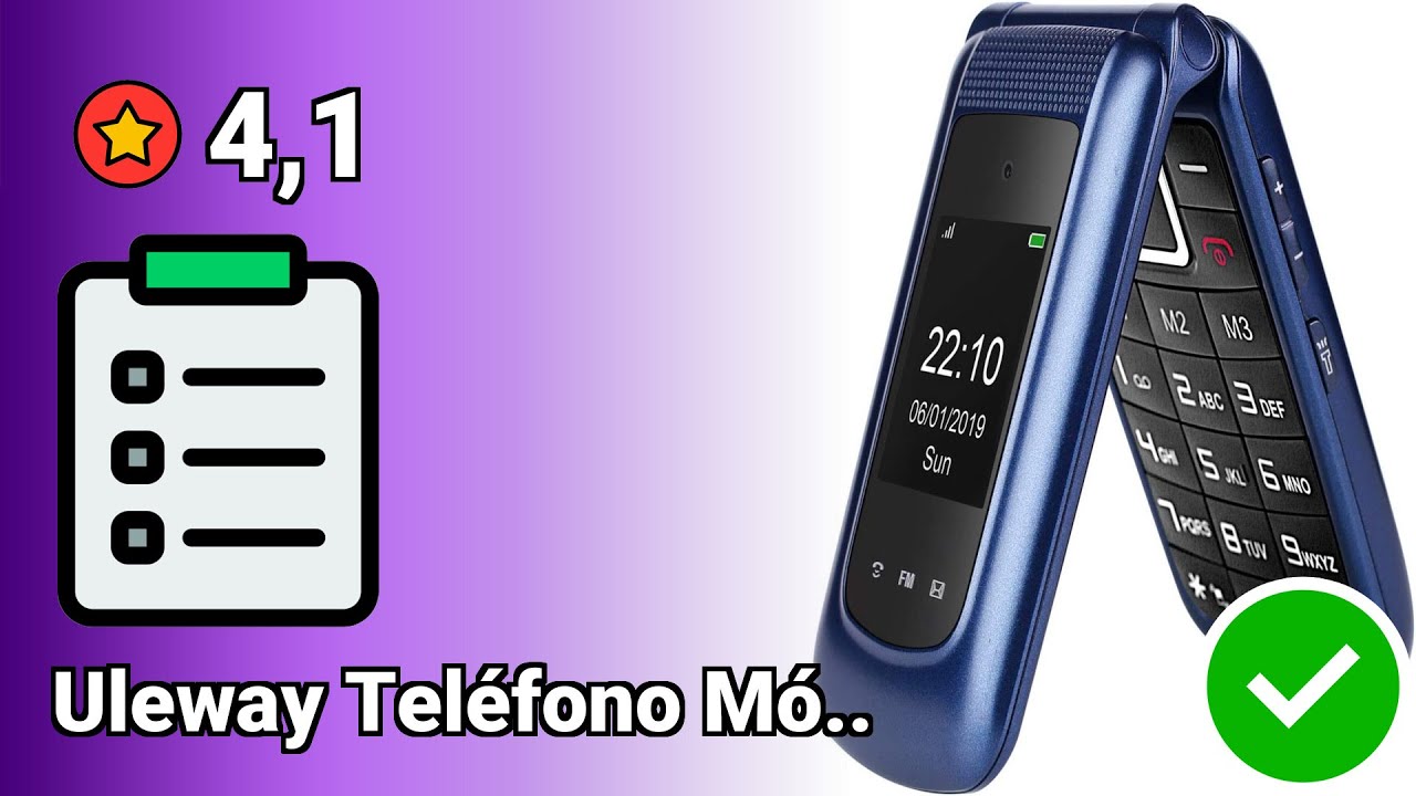 ▷ Uleway gsm Teléfono Móvil para Mayores con Teclas Grandes Telefonos  Basicos Fácil de Usar Celular para Ancianos Doble…